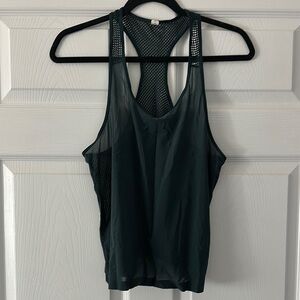 Lululemon Athletica Green Sleeveless Tank Top